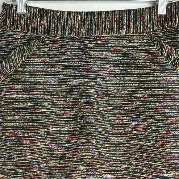 LOFT Women's Size 4 Multicolor Textured Pencil Skirt Casual Short - Picture 4 of 11